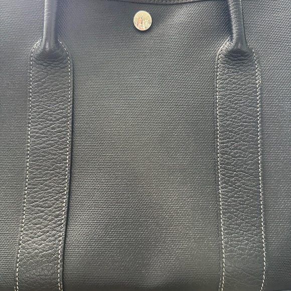 Hermes Garden Party Black Coated Canvas 36 cm - Picture 15 of 15